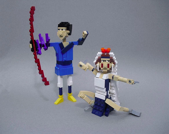 Anime and Manga LEGO Sculptures Unite Otaku and LEGO Maniacs at