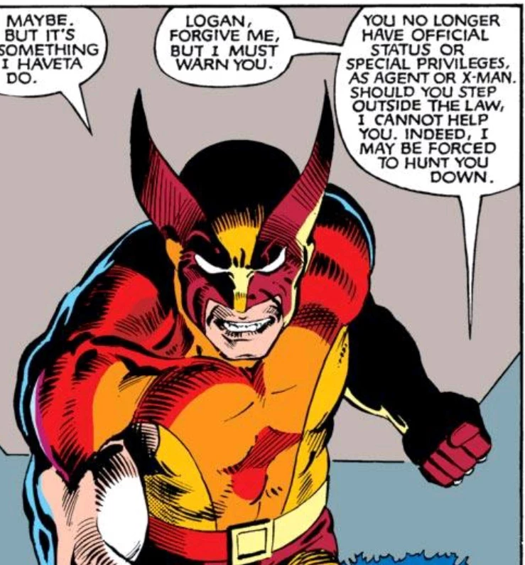 From Wolverine (1982) #1. Claremont/Miller/Wein/Marvel.