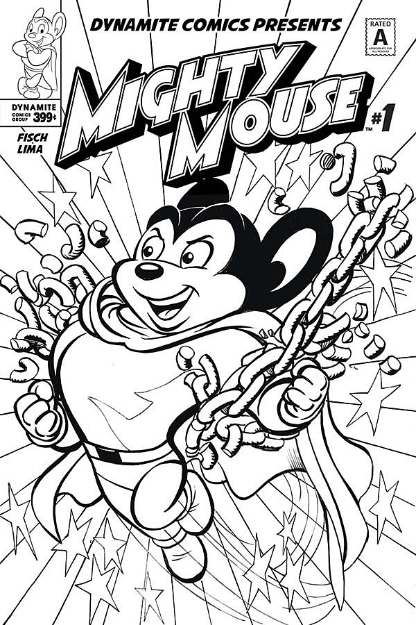 mighty mouse coloring pages - photo #5