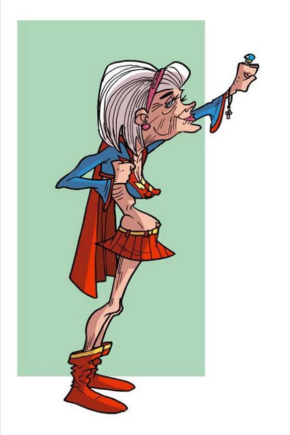 Decadence Leaves Its Mark On Aging Super Heroes In Cartoons By Donald